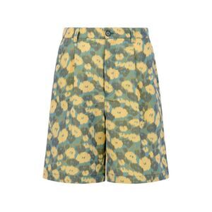 Marni Men Floral Pleated Shorts